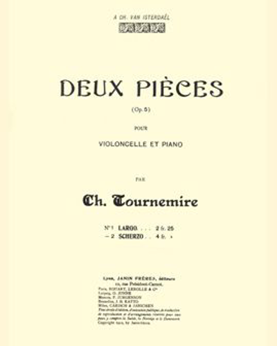 Deux Pièces, op. 5: No. 2 Scherzo — 夏尔·图尔内米尔
