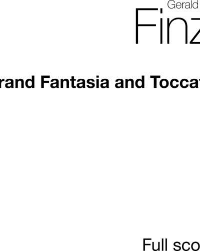 Grand Fantasia & Toccata, op. 38 — 杰拉尔德·芬齐