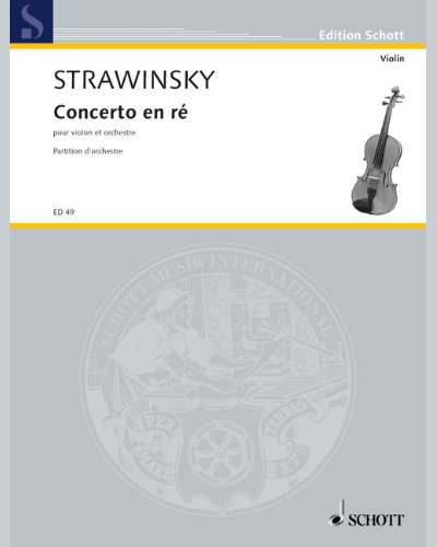 Concerto en ré - Concerto in D — 斯特拉文斯基