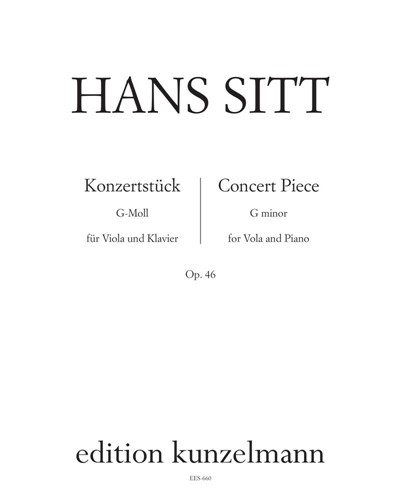 Konzertstück in G minor, op. 46 — Hans Sitt