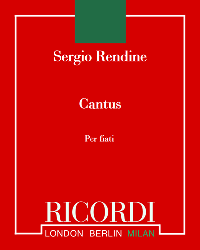 Cantus — Sergio Rendine