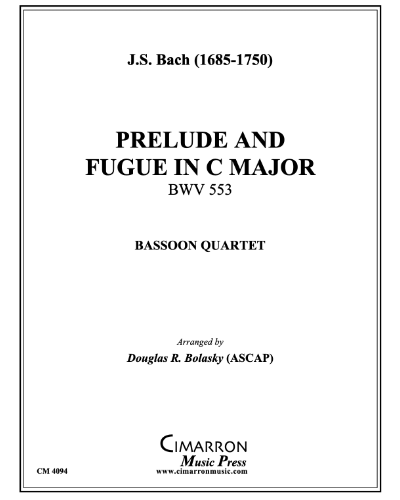 Prelude and Fugue in C major, BWV 553 — 巴赫