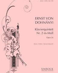 Piano Quintet No. 2 in E-flat minor, op. 26 — Ernst von Dohnányi