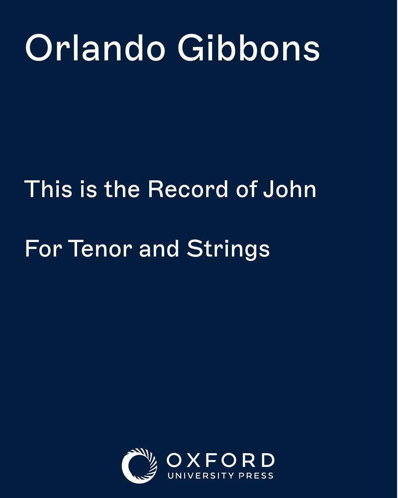 This is the Record of John — 奥兰多·吉本斯