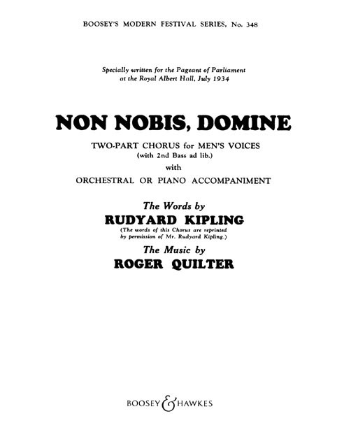 Non Nobis, Domine — 罗杰·奎尔特