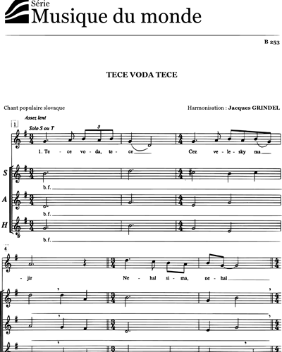 Tece voda tece — Jacques Grindel
