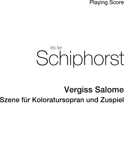 Vergiss Salome — Iris ter Schiphorst
