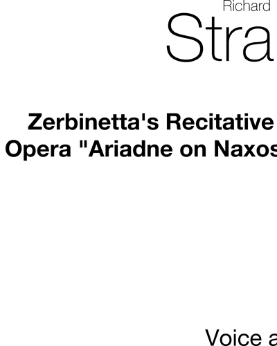 Zerbinetta's Recitative and Aria (from 'Ariadne on Naxos'), op. 60 — 理查德·施特劳斯