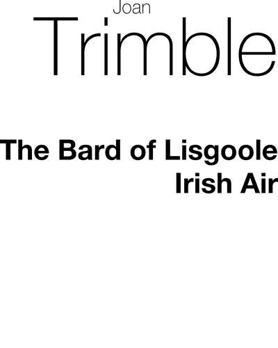 The Bard of Lisgoole — Joan Trimble