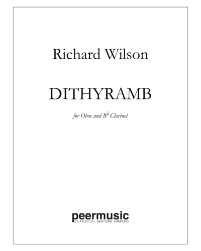 Dithyramb — Richard Wilson