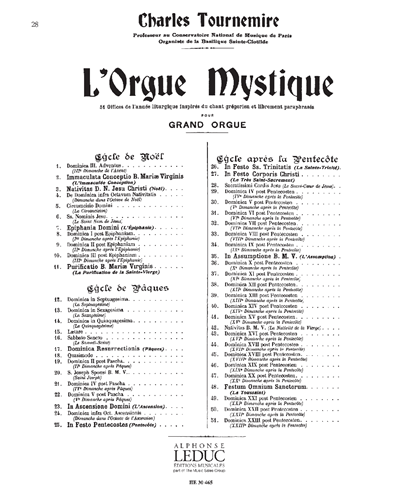 Sacratissimi Cordis Jesu, op. 57 — Charles Tournemire