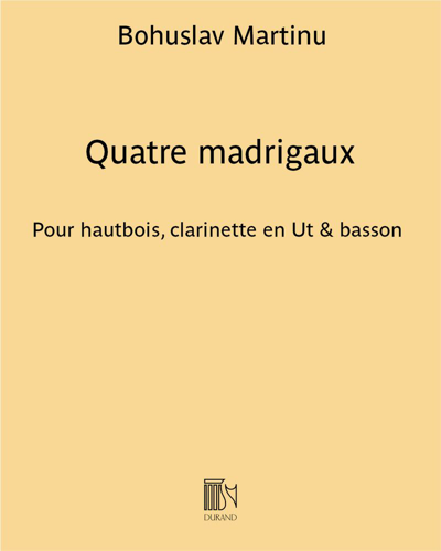 Four Madrigaux — 马丁努