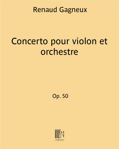 Violin Concerto, op. 50 — Renaud Gagneux