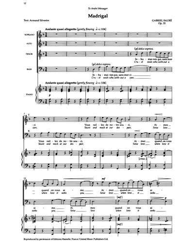 Madrigal — Tim Brown