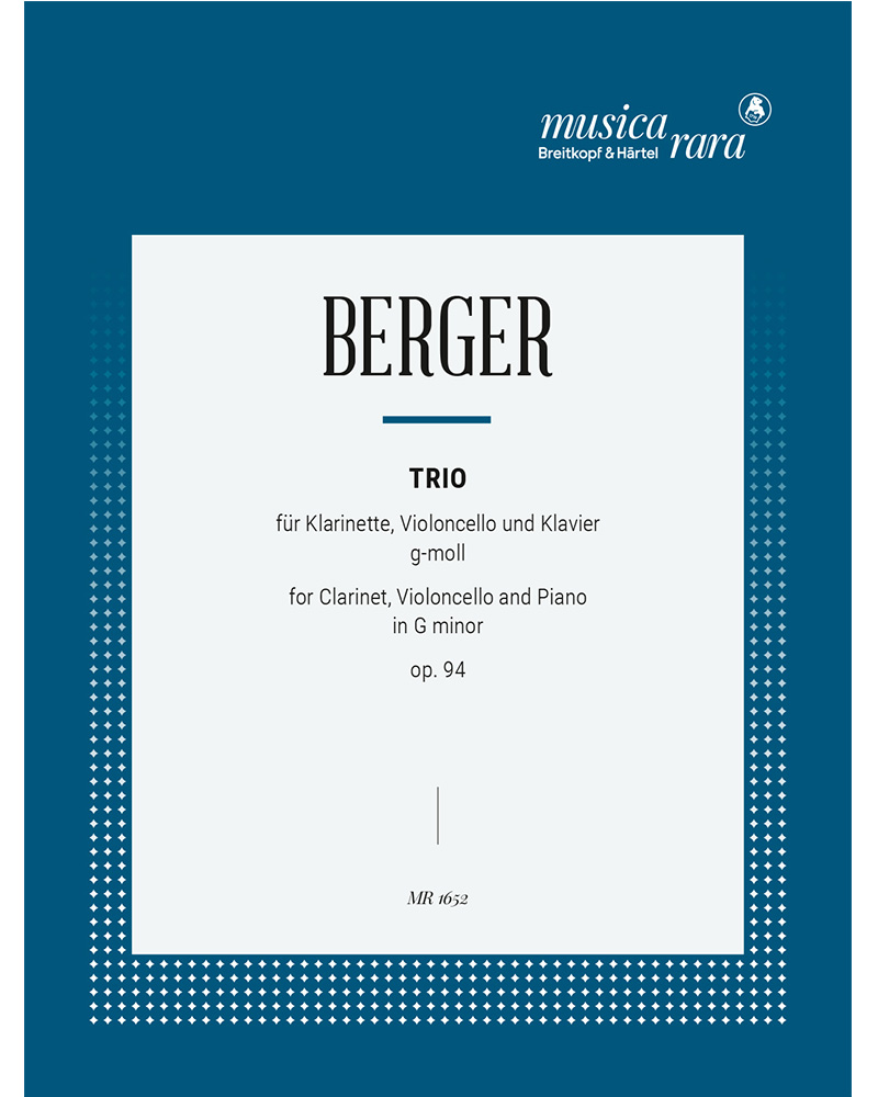 Trio op. 94 g-moll — Wilhelm Berger