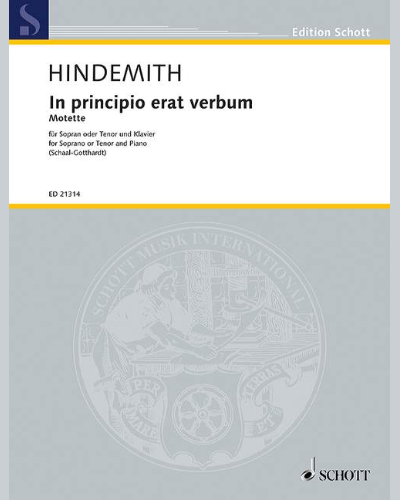 In principio erat verbum — 欣德米特