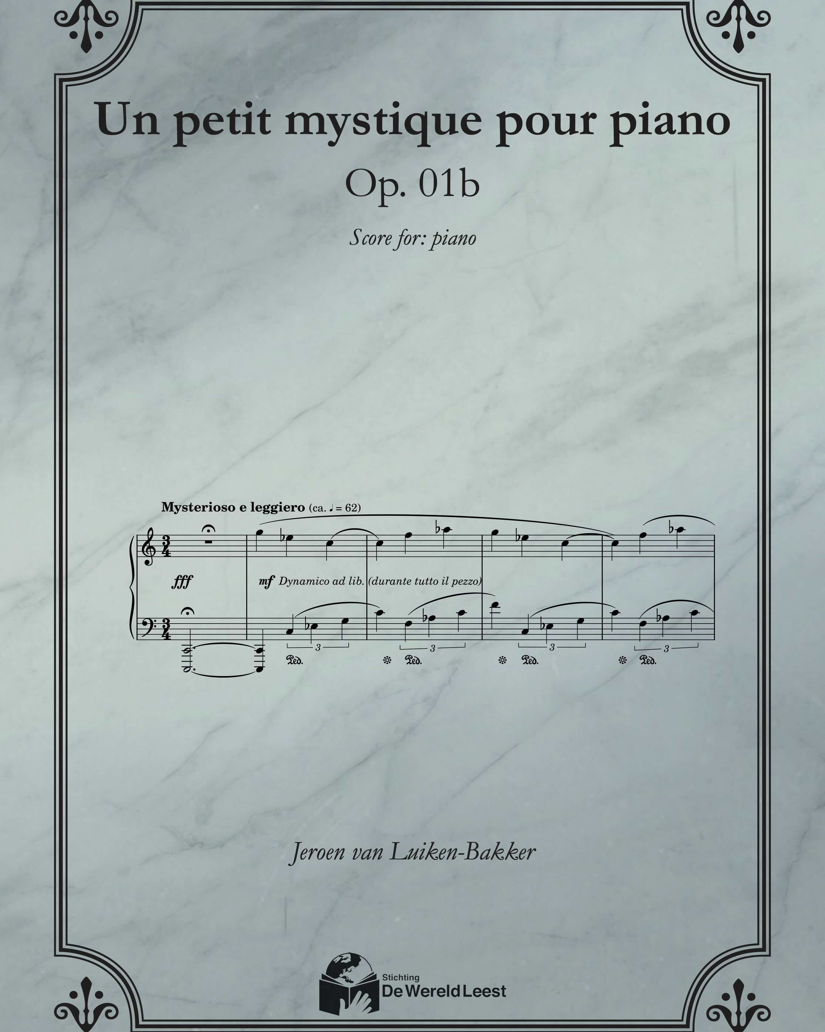 Un petit mystique pour piano — Jeroen van Luiken-Bakker