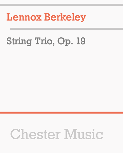 String Trio, op. 19 — Lennox Berkeley