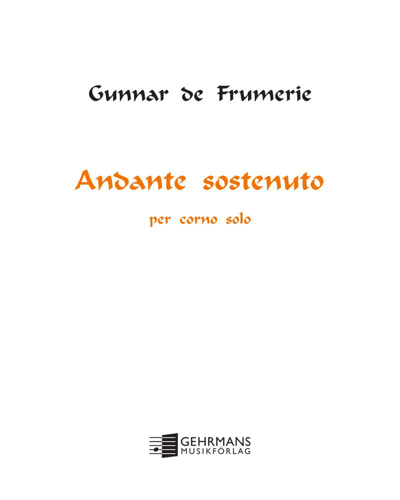 Andante sostenuto — Gunnar de Frumerie