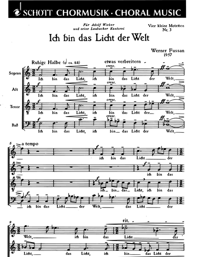 Vier kleine Motetten — Werner Fussan