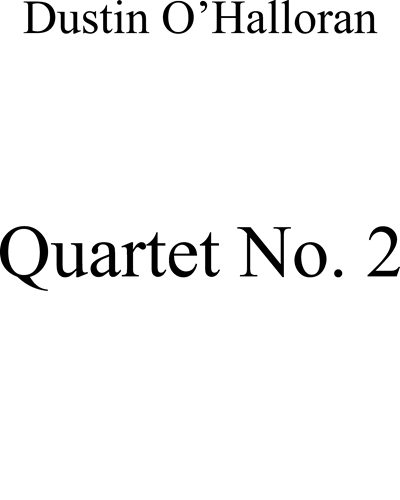 Quartet No. 2 — Dustin O’Halloran