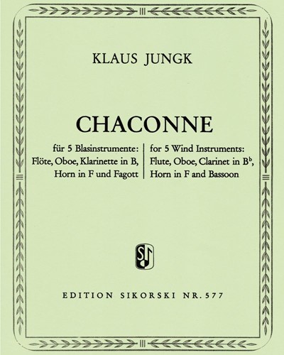 Chaconne — Klaus Jungk