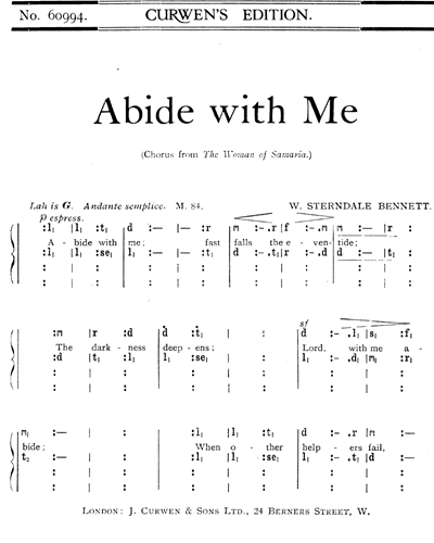 Abide with Me — William Sterndale Bennett