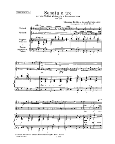 Sonata a Tre in F major, op. 5/6 — Giovanni Battista Mazzaferrata