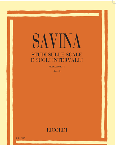 Studi sulle scale sugli intervalli per clarinetto Fasicolo I — Leonardo Savina