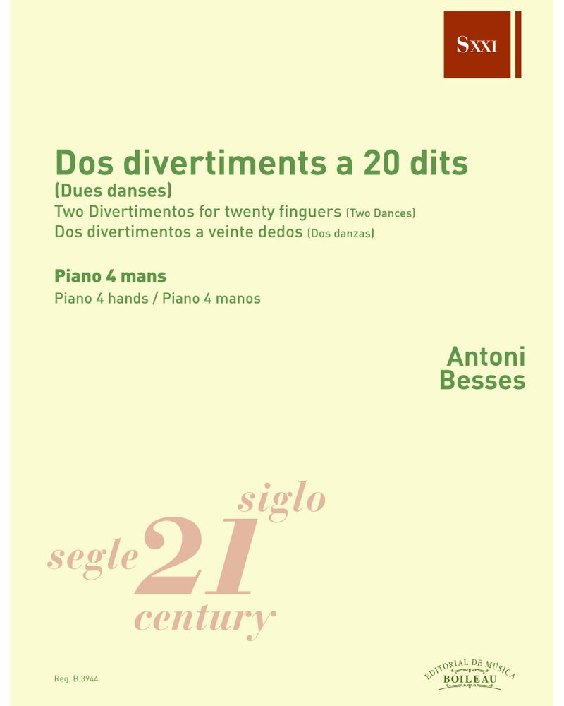 Dos divertiments a vint dits (Dues danses) — Antoni Besses
