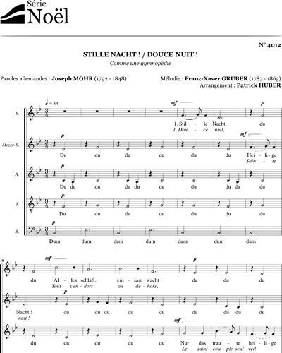 Stille nacht- Douce nuit — 格鲁贝尔