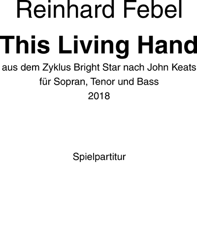 This Living Hand — Reinhard Febel