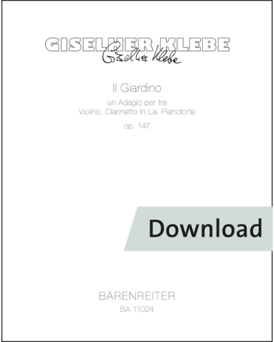 Il Giardino, op. 147 — Giselher Klebe