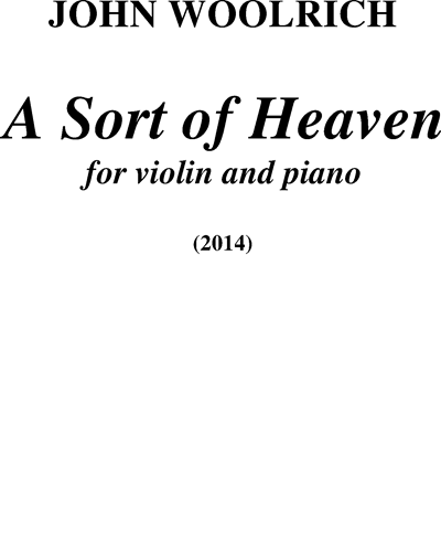 A Sort of Heaven — John Woolrich
