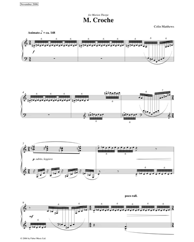 Postlude - Monsieur Croche — Colin Matthews