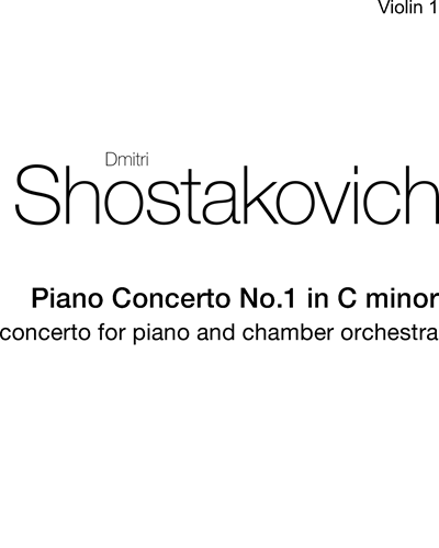 Piano Concerto No. 1 in C minor, op. 35 — 肖斯塔科维奇