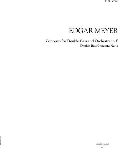 Concerto for Double Bass and Orchestra in E — Edgar Meyer