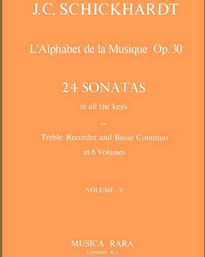L'Alphabet de la Musique, op. 30, Nos. 17-20 — Johann Christian Schickhardt