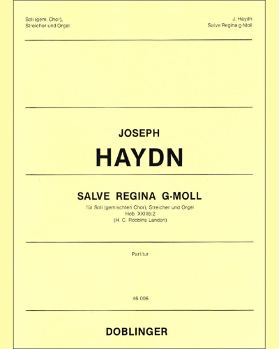 Salve Regina in G minor, Hob. XXIII:2 — 海顿