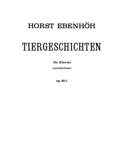 Tiergeschichten — Horst Ebenhöh