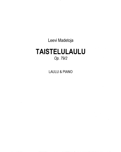 Taistelulaulu (Eestä kansan ja maan...) — 莱维·马代托亚