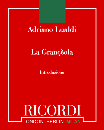 La Grançèola — Adriano Lualdi
