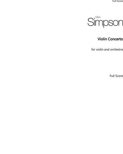 Violin Concerto — Mark Simpson