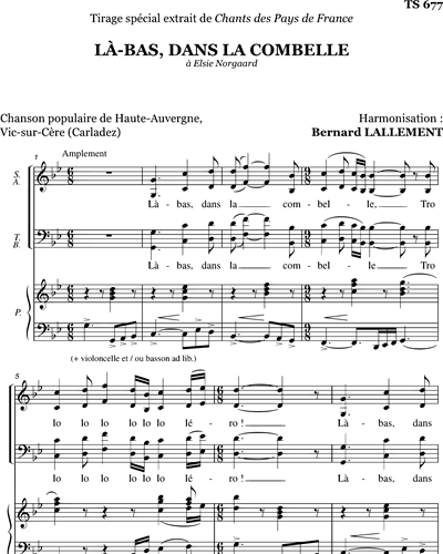 Là-bas dans la combelle — Bernard Lallement