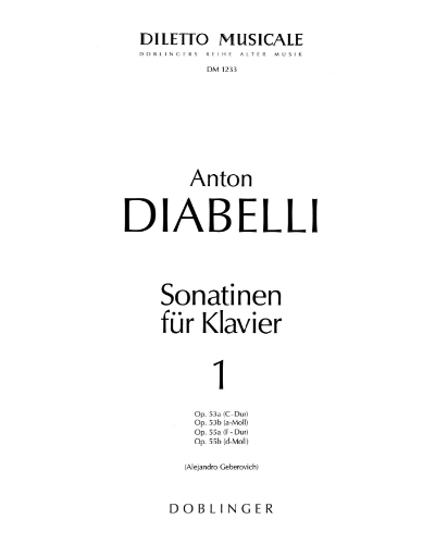 Sonatinas for Piano, Vol. 1, op. 168 — 迪亚贝利