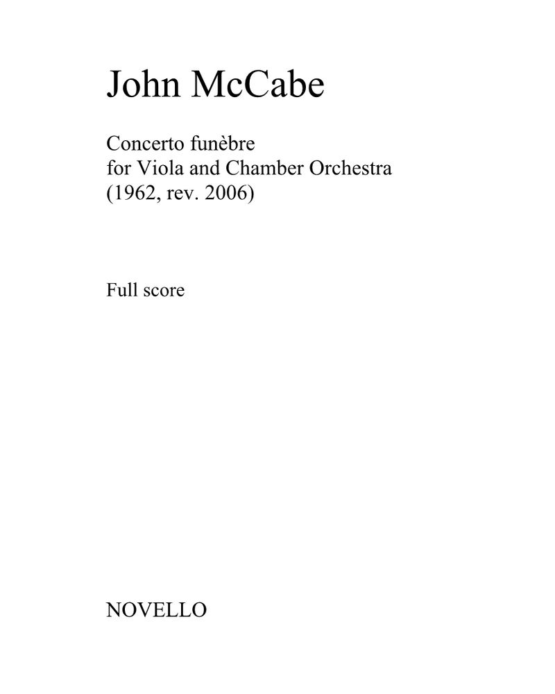 Concerto Funèbre — John McCabe