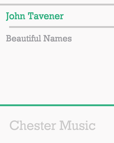 Beautiful Names — 约翰·塔文纳