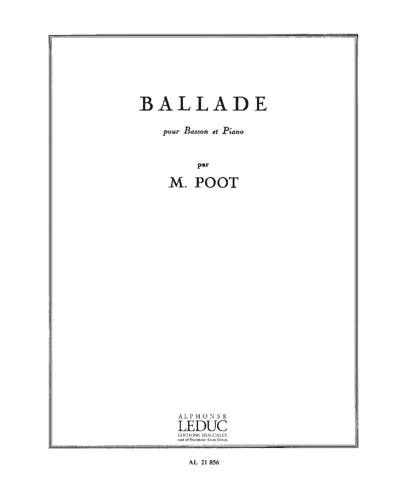 Ballade — Marcel Poot