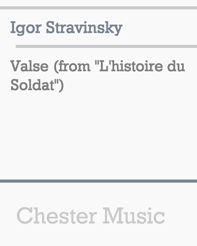 Valse (from 'L'histoire du Soldat') — 斯特拉文斯基