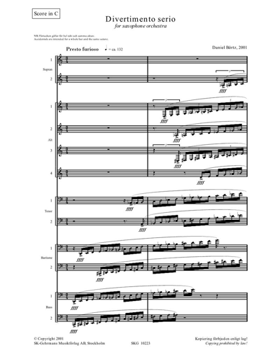Divertimento serio — Daniel Börtz